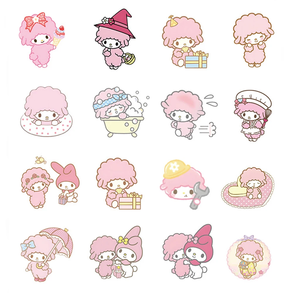 Милые наклейки с героями мультфильмов «мое сладкое пианино» - Фотография_3