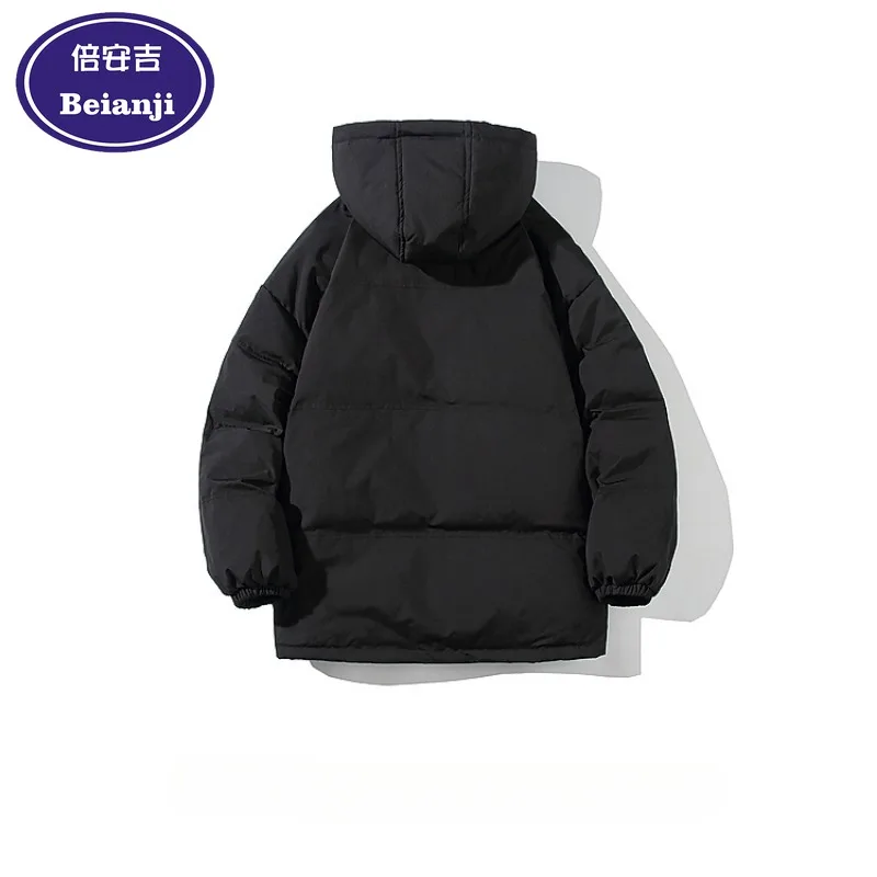 Мужской пуховик с капюшоном на белом утином пуху - Фотография_5