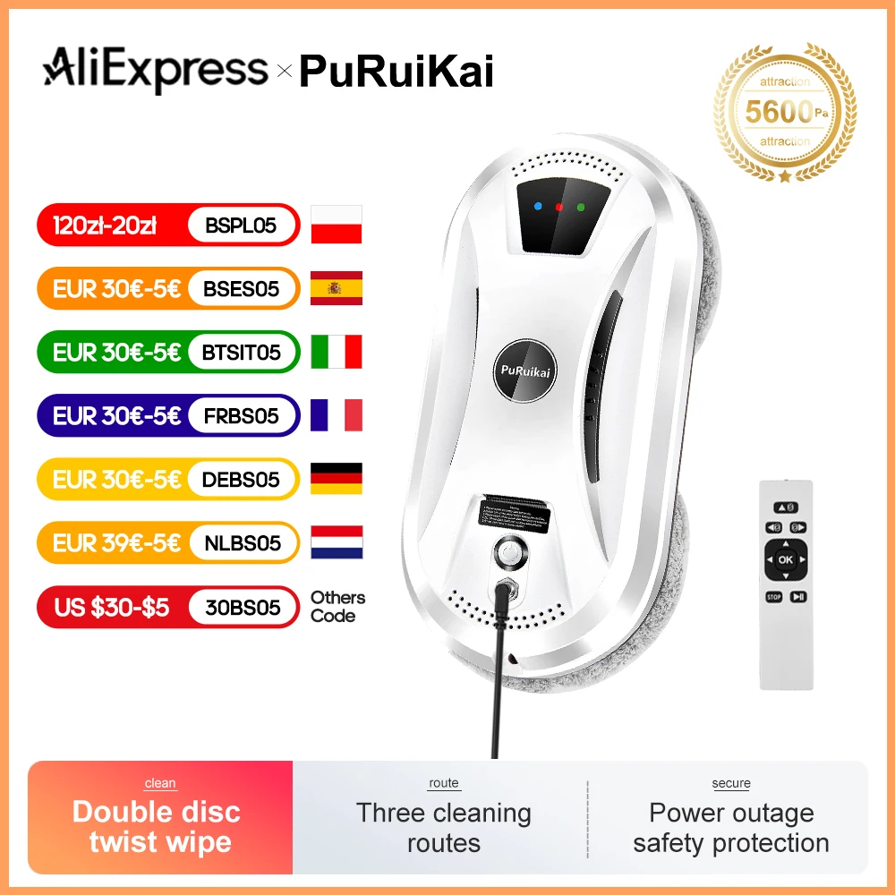 Puruikai робот для мытья домашних