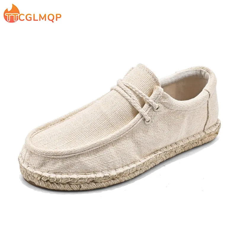 Холщовые туфли ручной работы для мужчин - Фотография_4