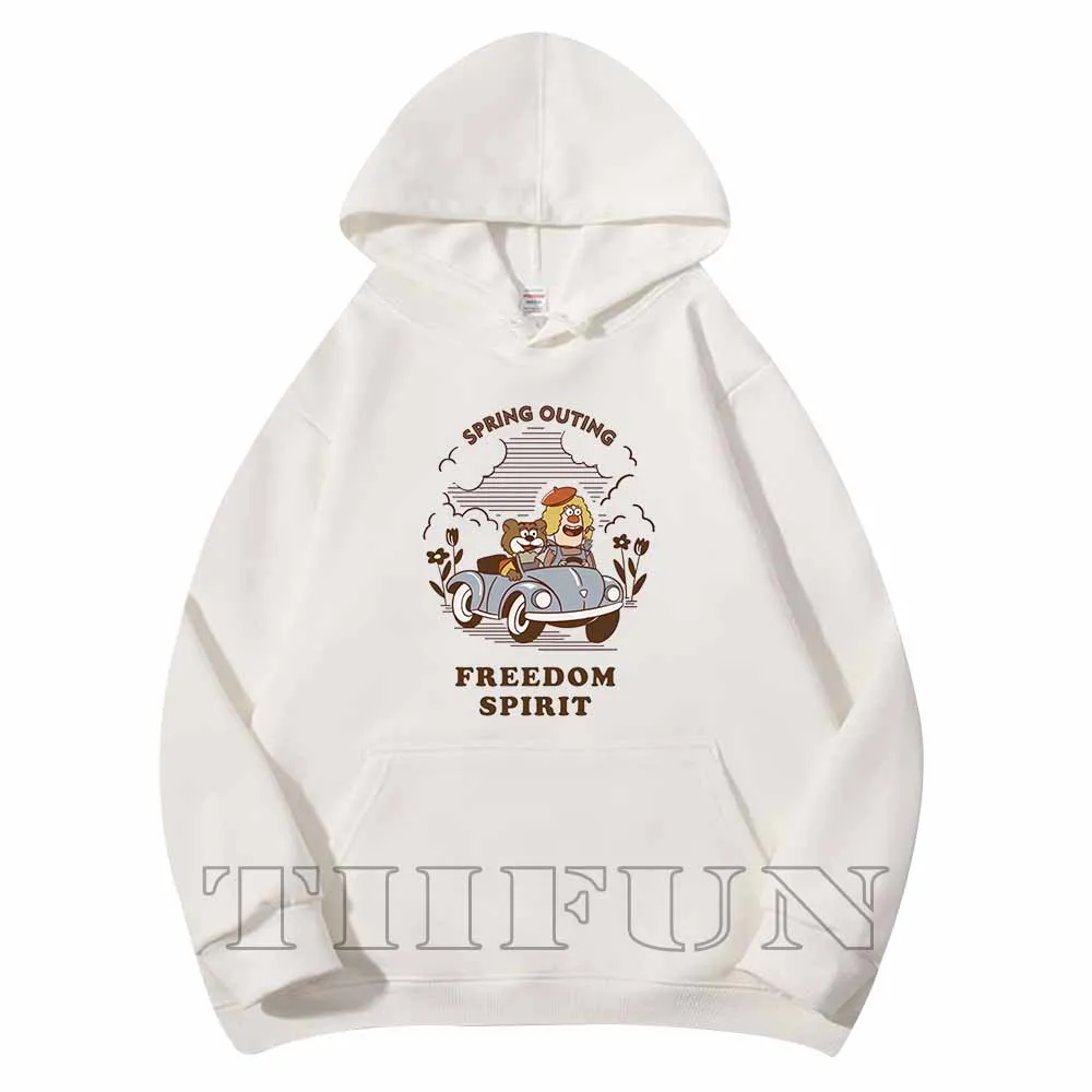 Весенние толстовки с капюшоном freedom spirit для мужчин и женщин - Фотография_2