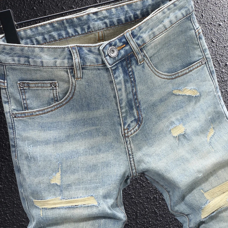 Итальянские модные новые джинсы с вышивкой - Фотография_3