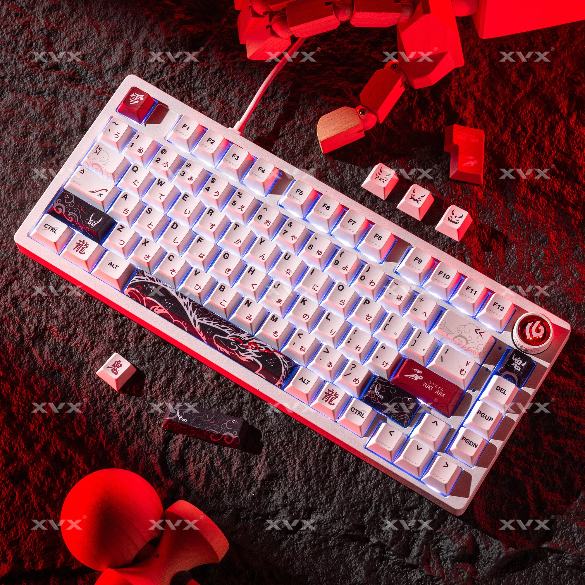Колпачки для клавиш xvx yuki aim с японским раскладкой - Фотография_3