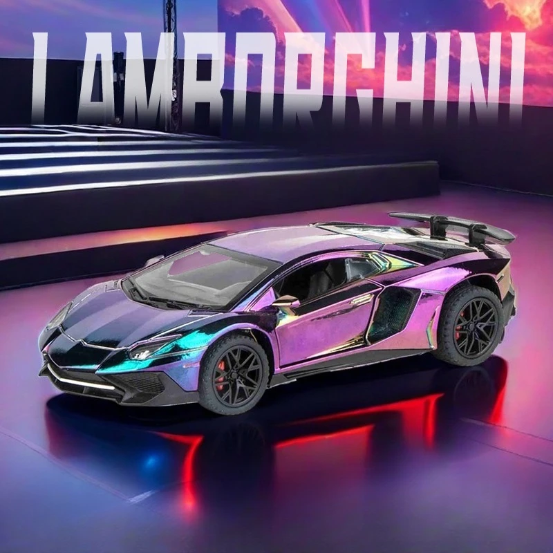 Автомобиль lamborghini svj lp750 с гальваническим покрытием - Фотография_3