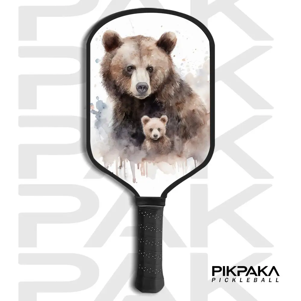 Лопатка для пиклбола с рисунком медведя