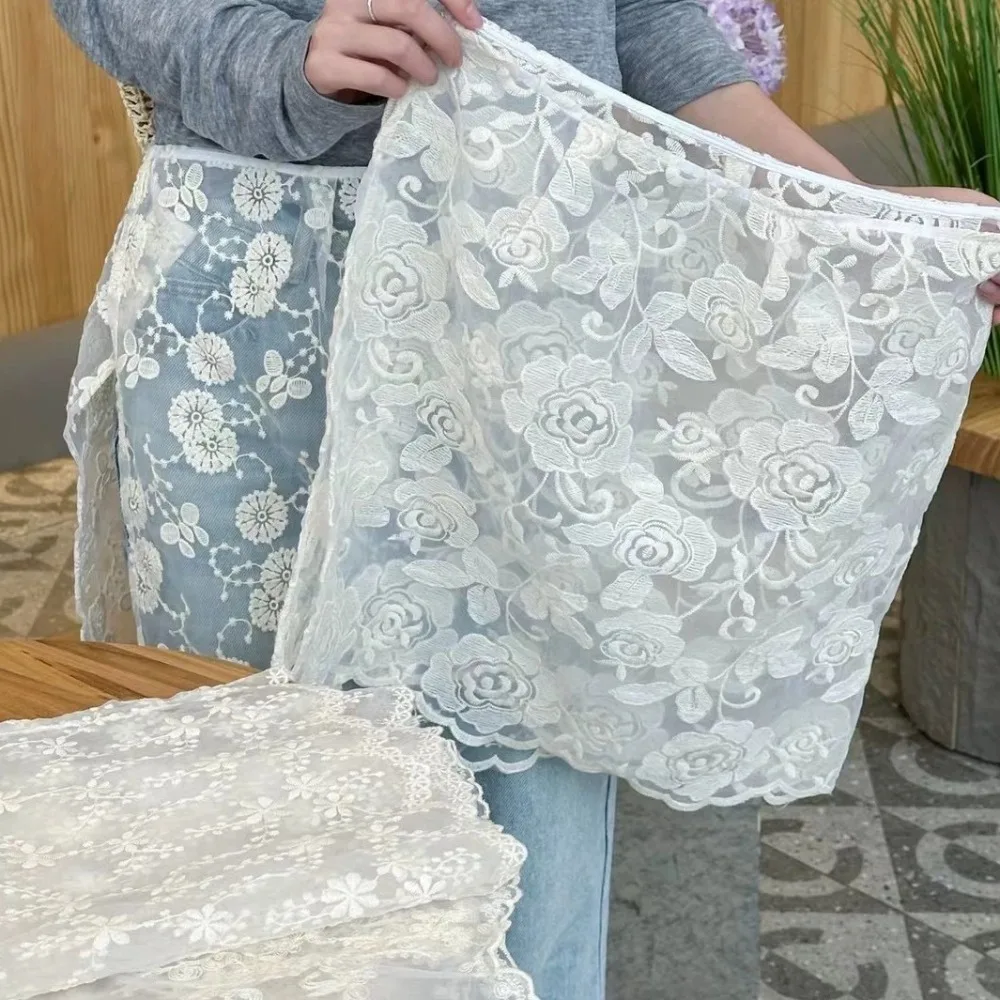 Универсальная милая кружевная полуюбка y2k - Фотография_4