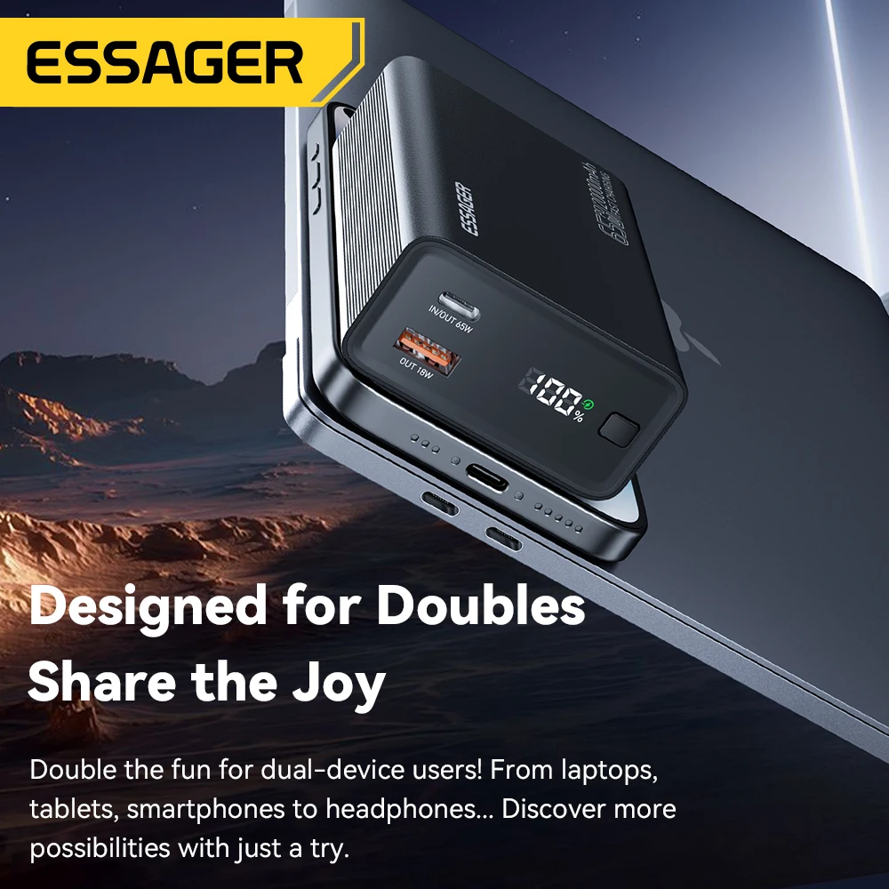 Essager power bank 20000 мач портативный - Фотография_2