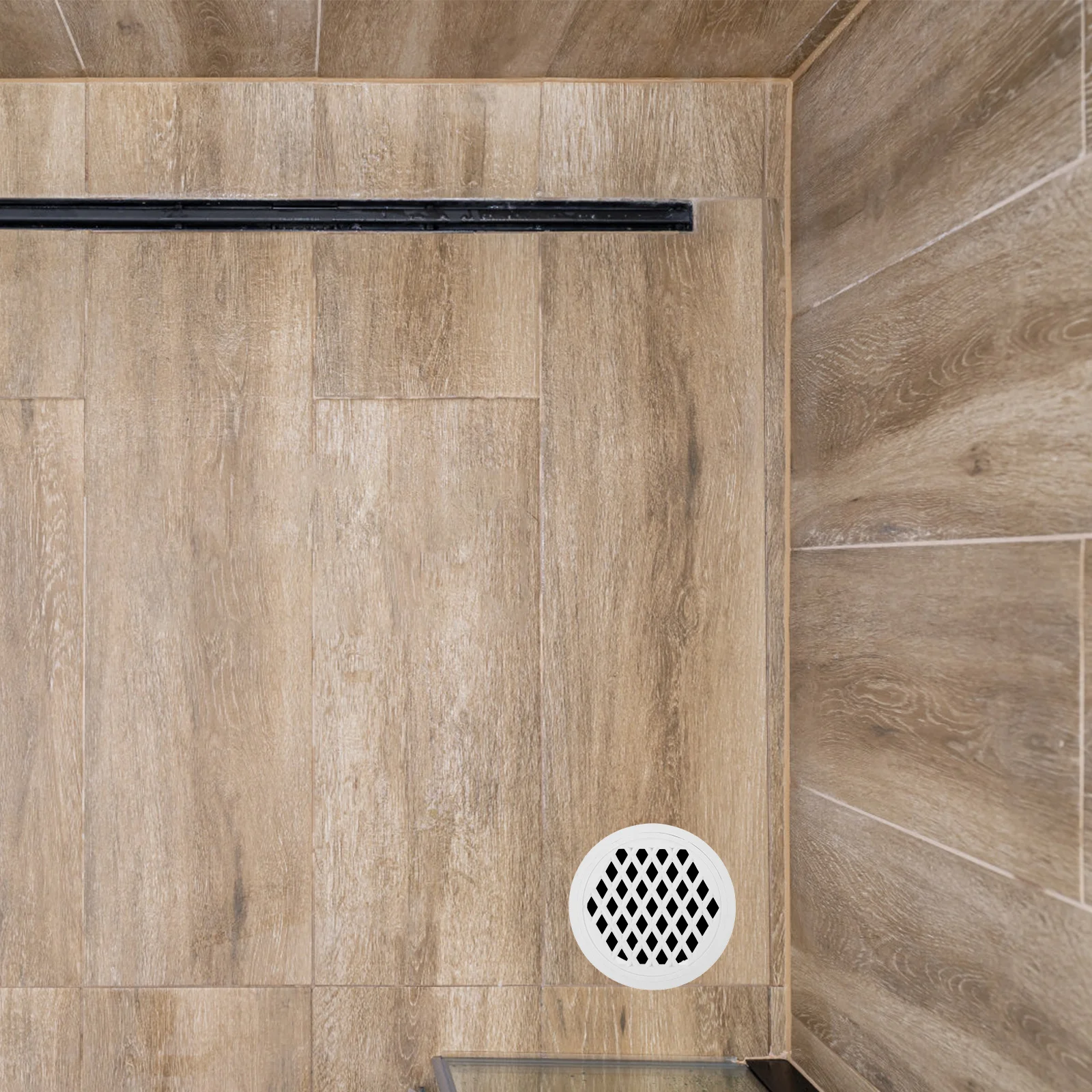 Круглая крышка, плоская уличная сливная решетка для ванной комнаты - Фотография_4