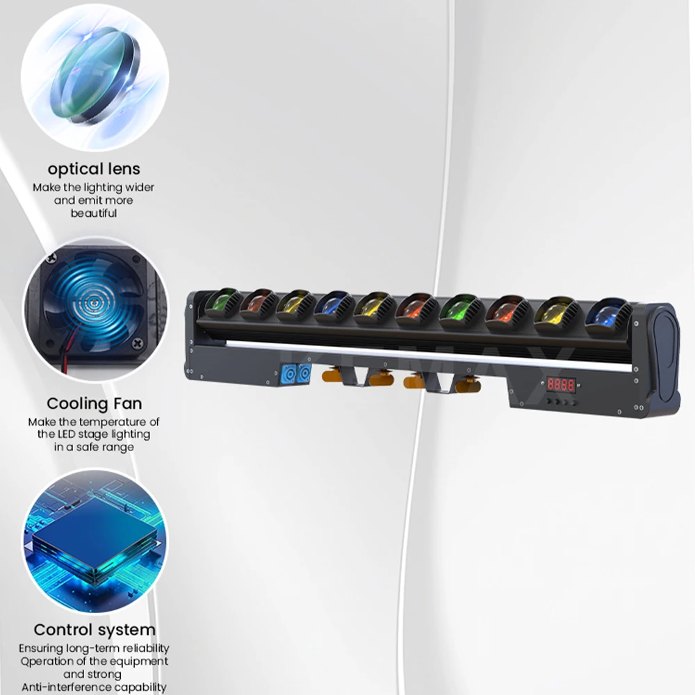 10x40w светодиодный луч rgbw dj - Фотография_5