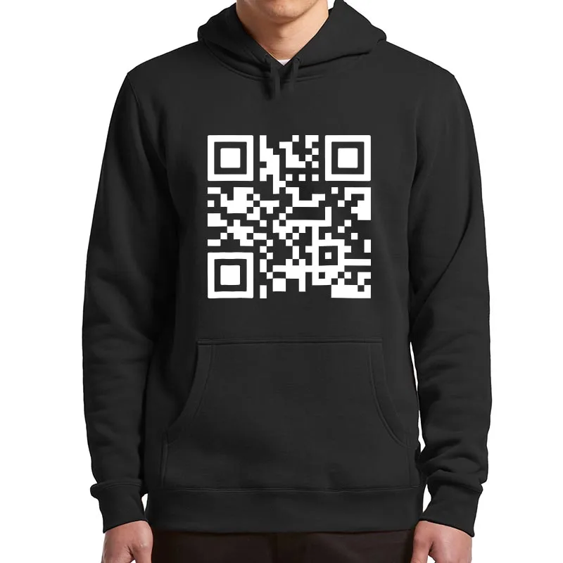 Толстовки с капюшоном и qr-кодом