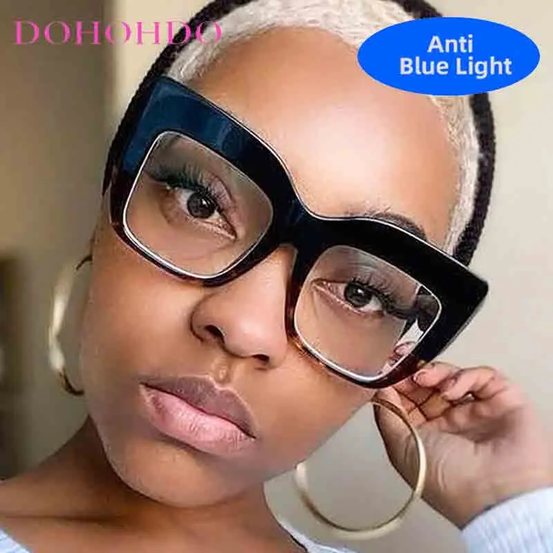 Новые роскошные очки «кошачий глаз» в большой оправе для мужчин и женщин - Фотография_2