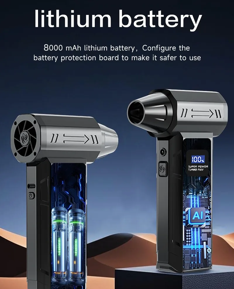 Беспроводной струйный вентилятор 990000 об/мин - Фотография_5