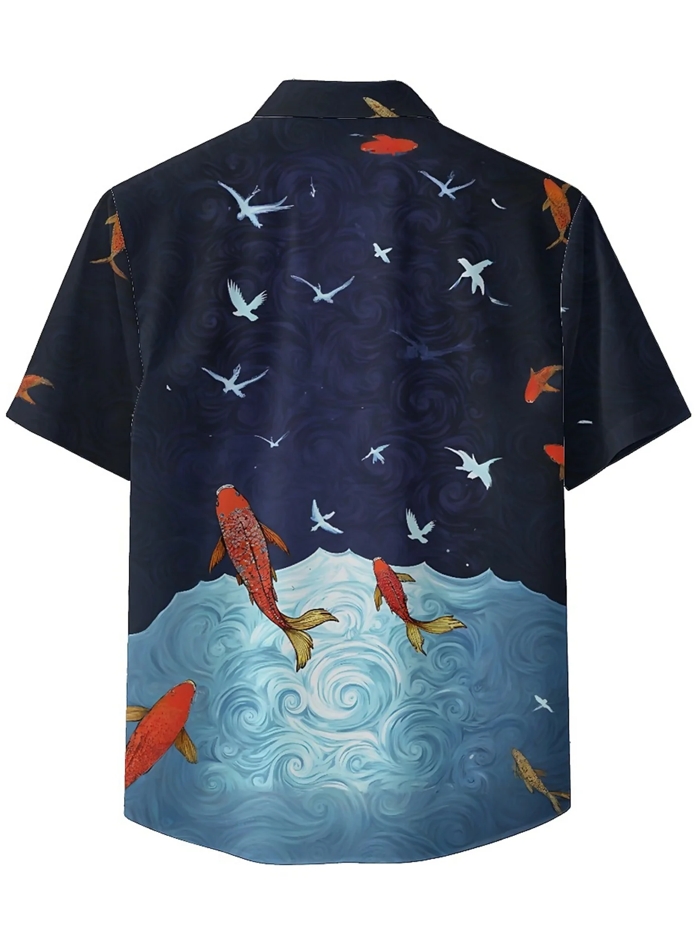 Мужские гавайские рубашки больших размеров dream underwater world pattern - Фотография_5