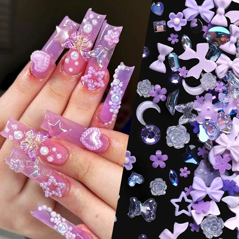 3d смешанные украшения для ногтей