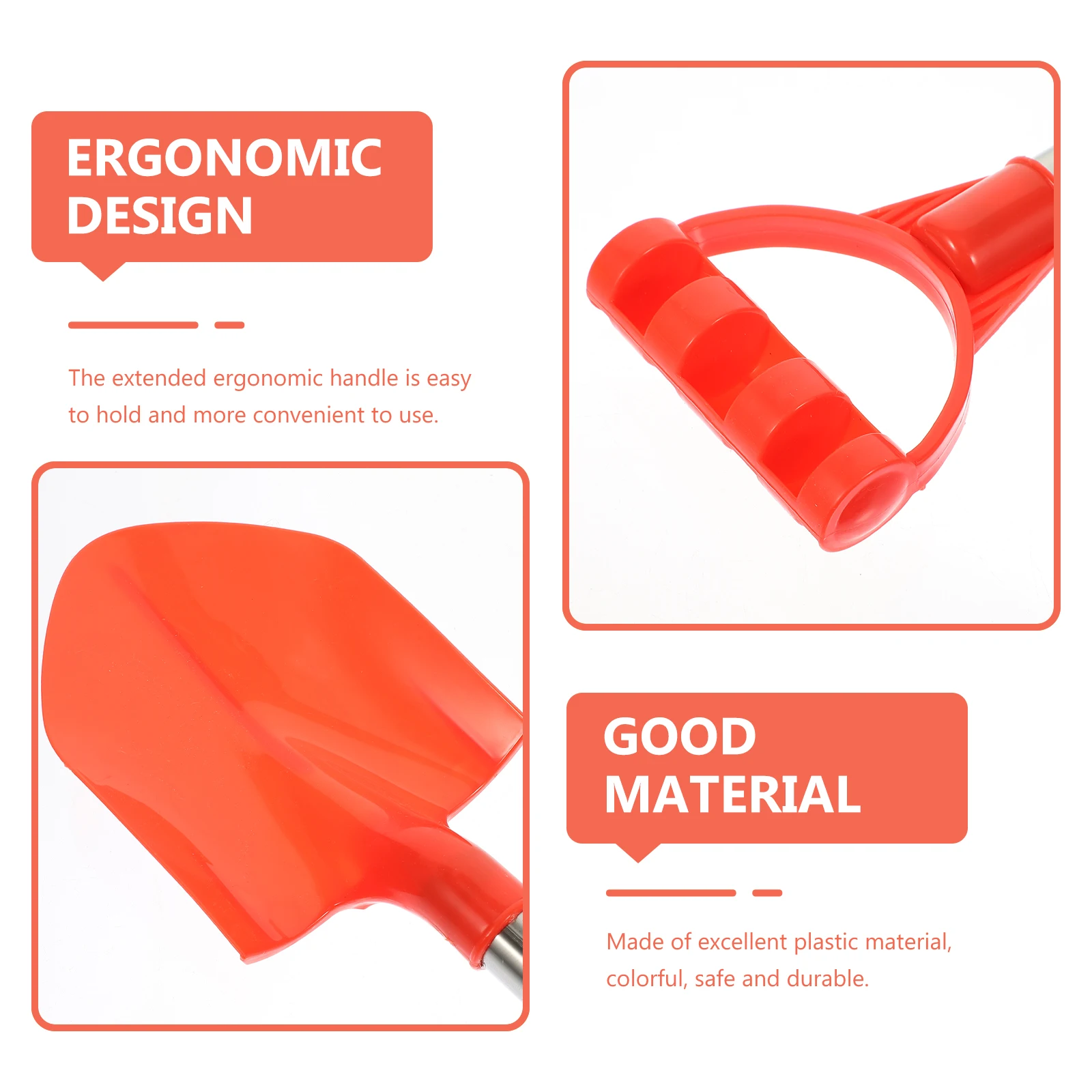 Пластиковая детская лопата из нержавеющей стали - Фотография_3