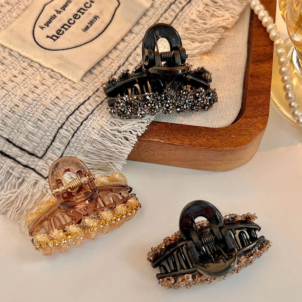 Коготь для волос в форме листа со стразами - Фотография_5