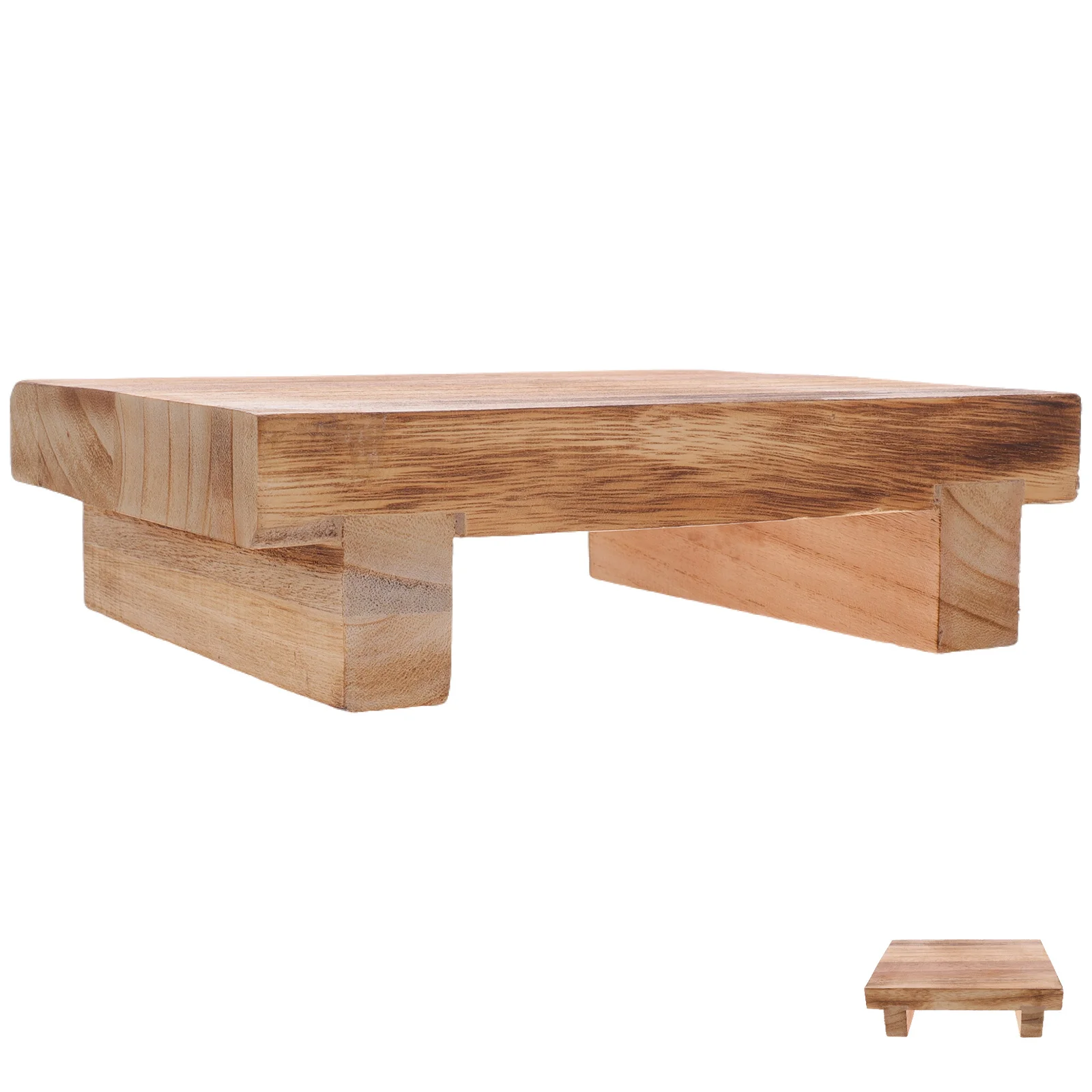 Маленькая деревянная подставка для ног для домашнего офиса - Фотография_3