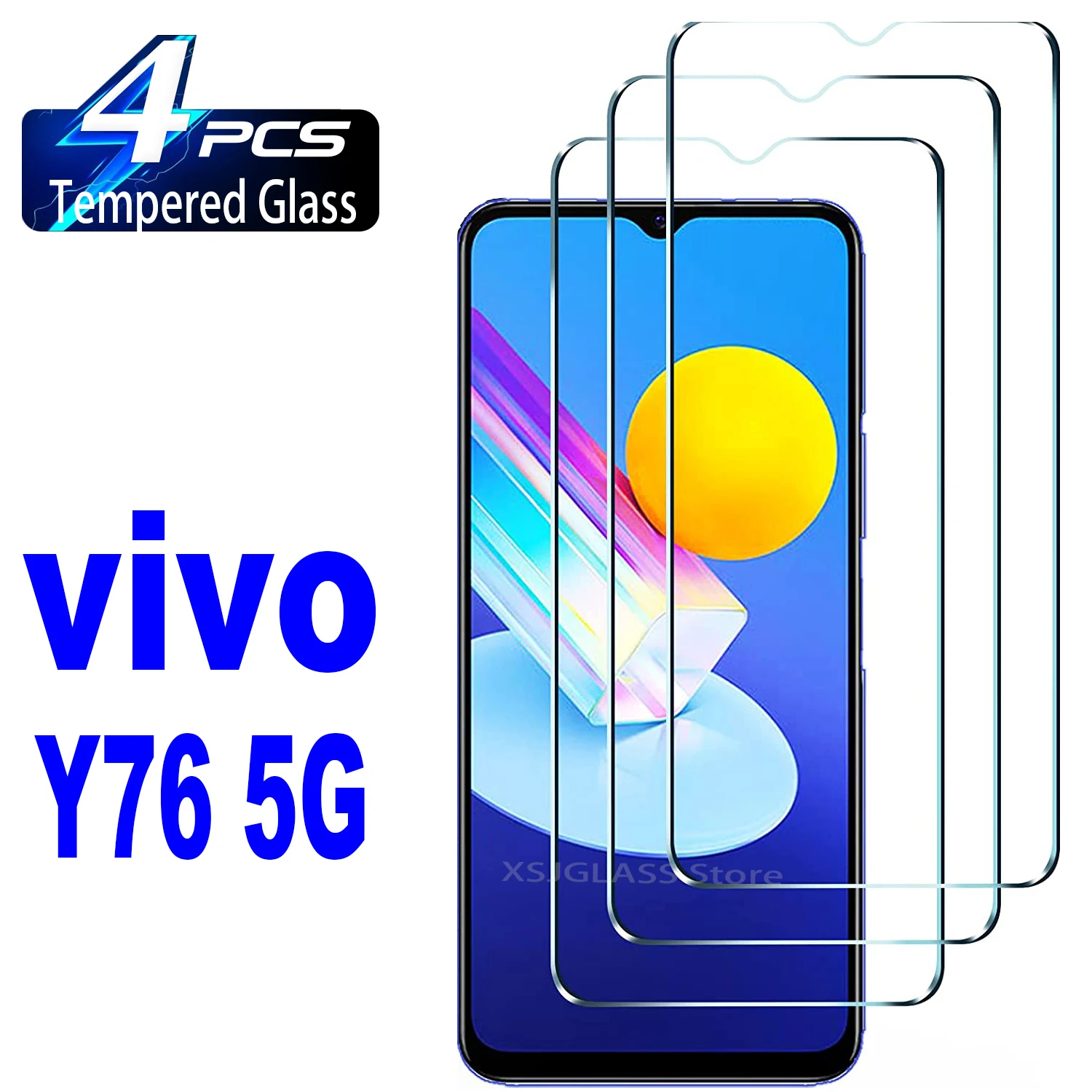 Закаленное стекло для vivo y76 5g