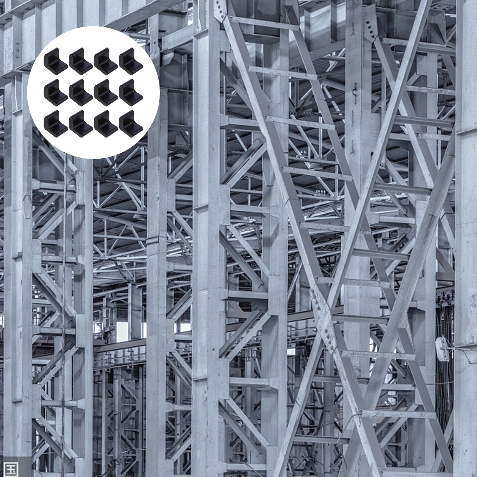 L-образные резиновые накладки на каркас кровати под углом - Фотография_5