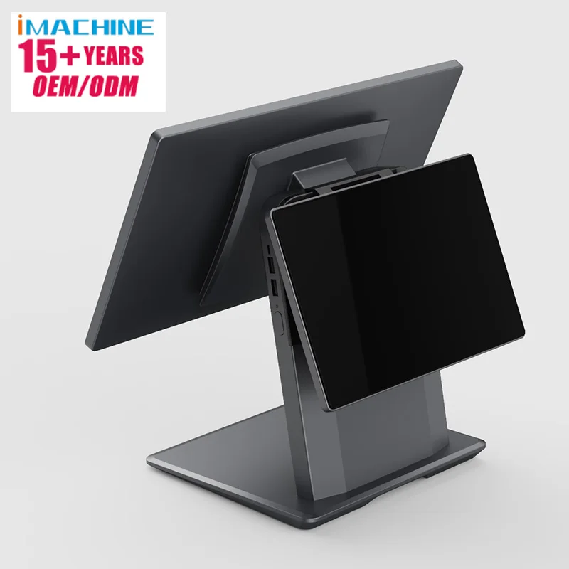 15,6-дюймовый универсальный pos-терминал с двойным сенсорным экраном