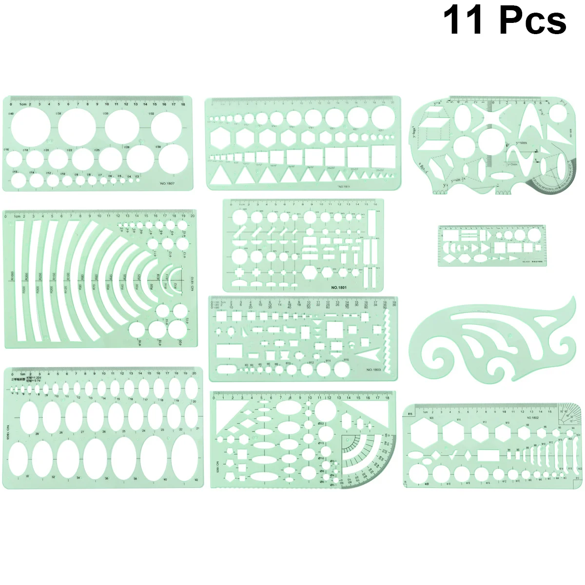 Пластиковые кривые линейки для черчения - Фотография_5