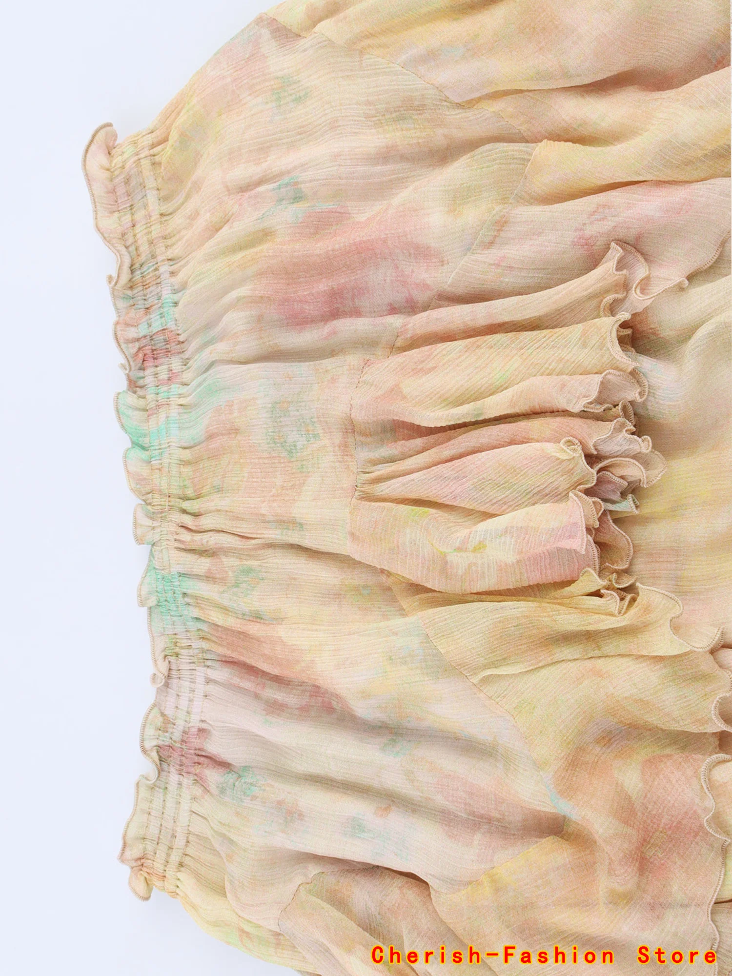 Кружевная юбка трапециевидной формы - Фотография_4