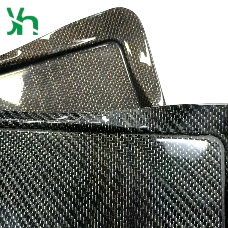 Элегантный металлический плетеный поднос из углеродного волокна 3k - Фотография_4