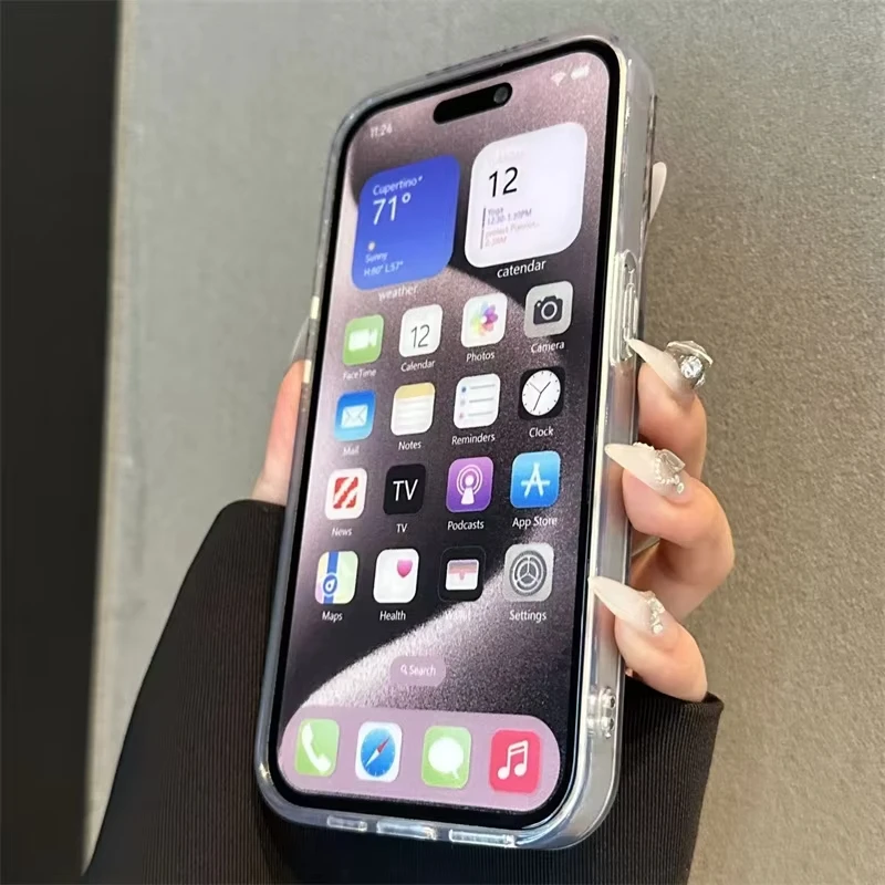 Противоударный чехол для телефона с принтом пиона и лотоса для iphone 16 - Фотография_5