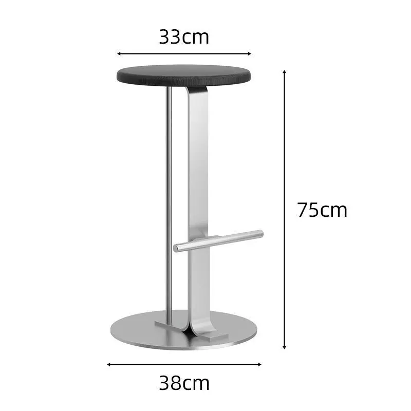 Металлический прочный барный стул для приема - Фотография_6
