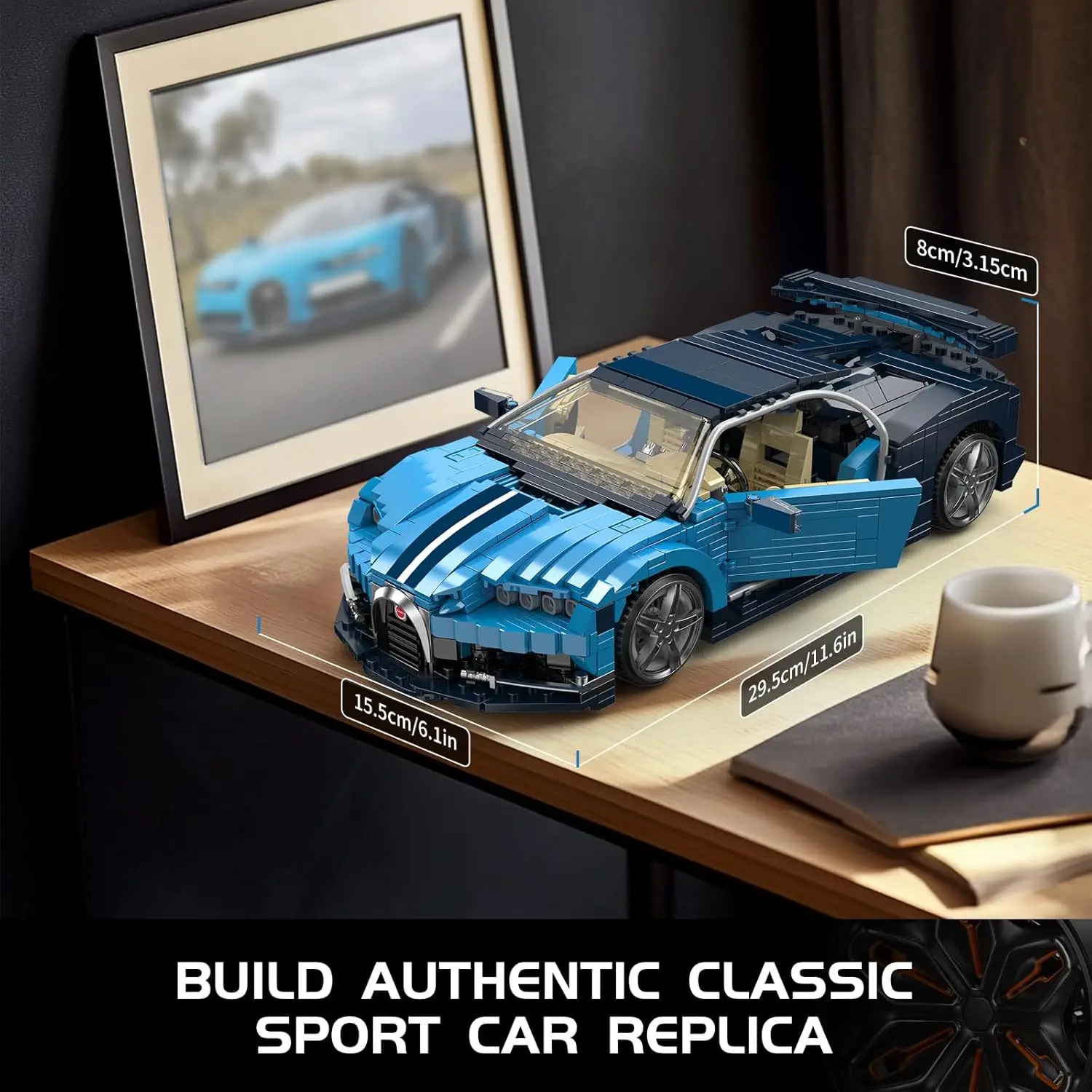 Строительные блоки mould king технический bugattier - Фотография_2