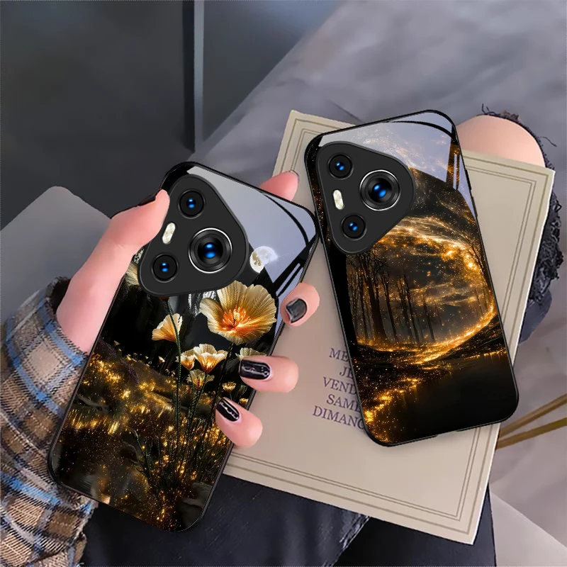 Золотые цветущие цветы для honor