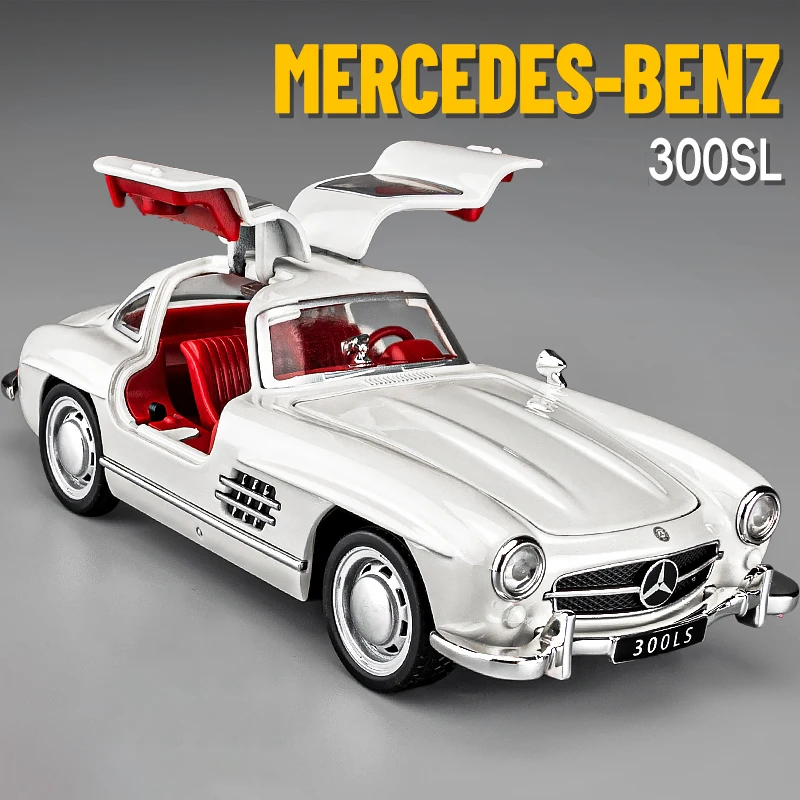 1:32 mercedes-benz 300sl модель автомобиля из сплава