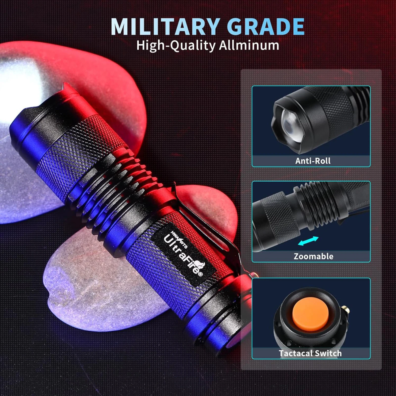 Фонарик ultrafire sk68 edc с 1 или 3 режимами - Фотография_2