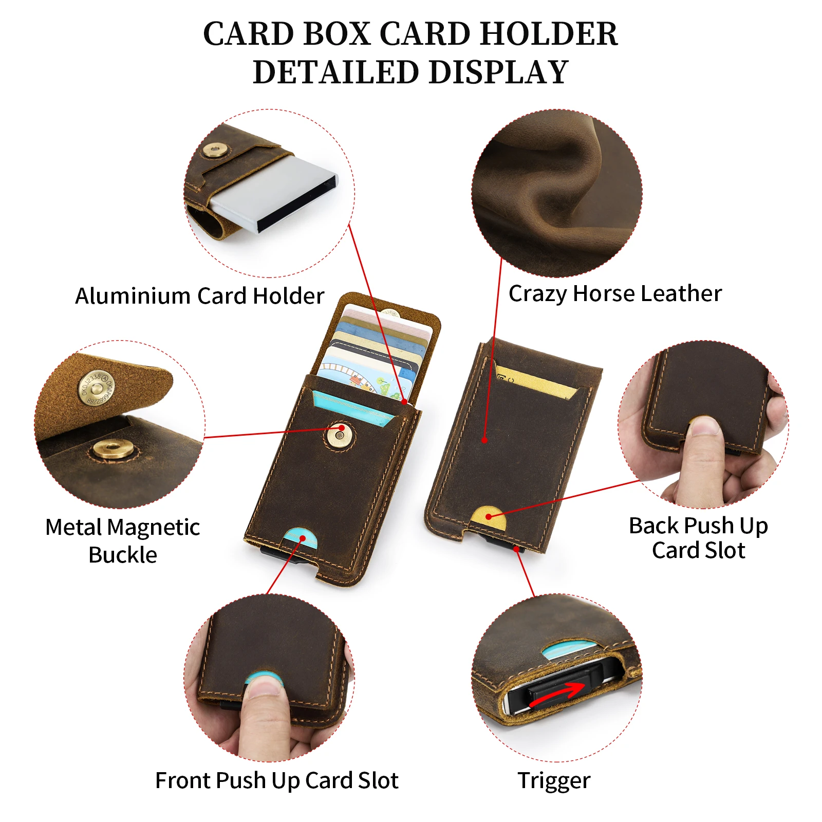 Hiram винтажный rfid-кошелек из - Фотография_4