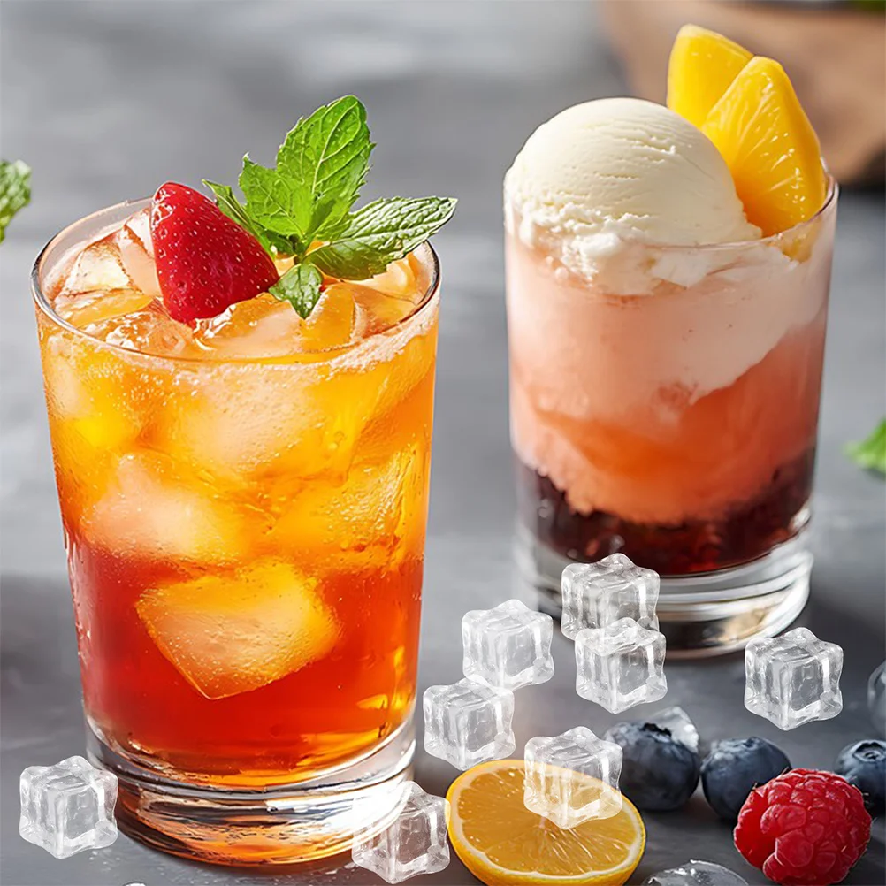 Прозрачные акриловые кубики льда