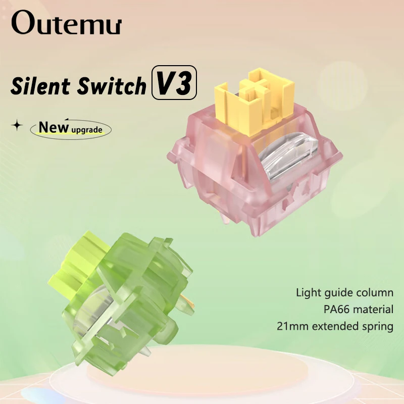 Переключатель outemu silent peach v3 lubed silent lemon v3