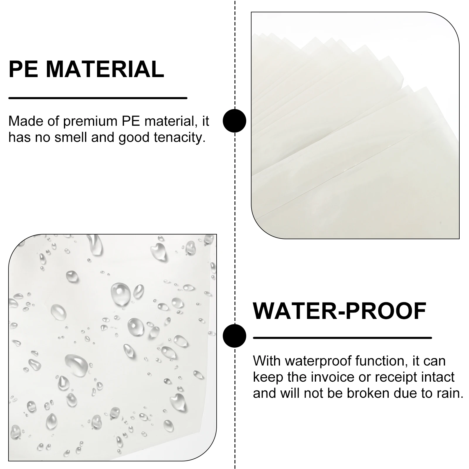 Прозрачные клейкие транспортировочные этикетки - Фотография_3