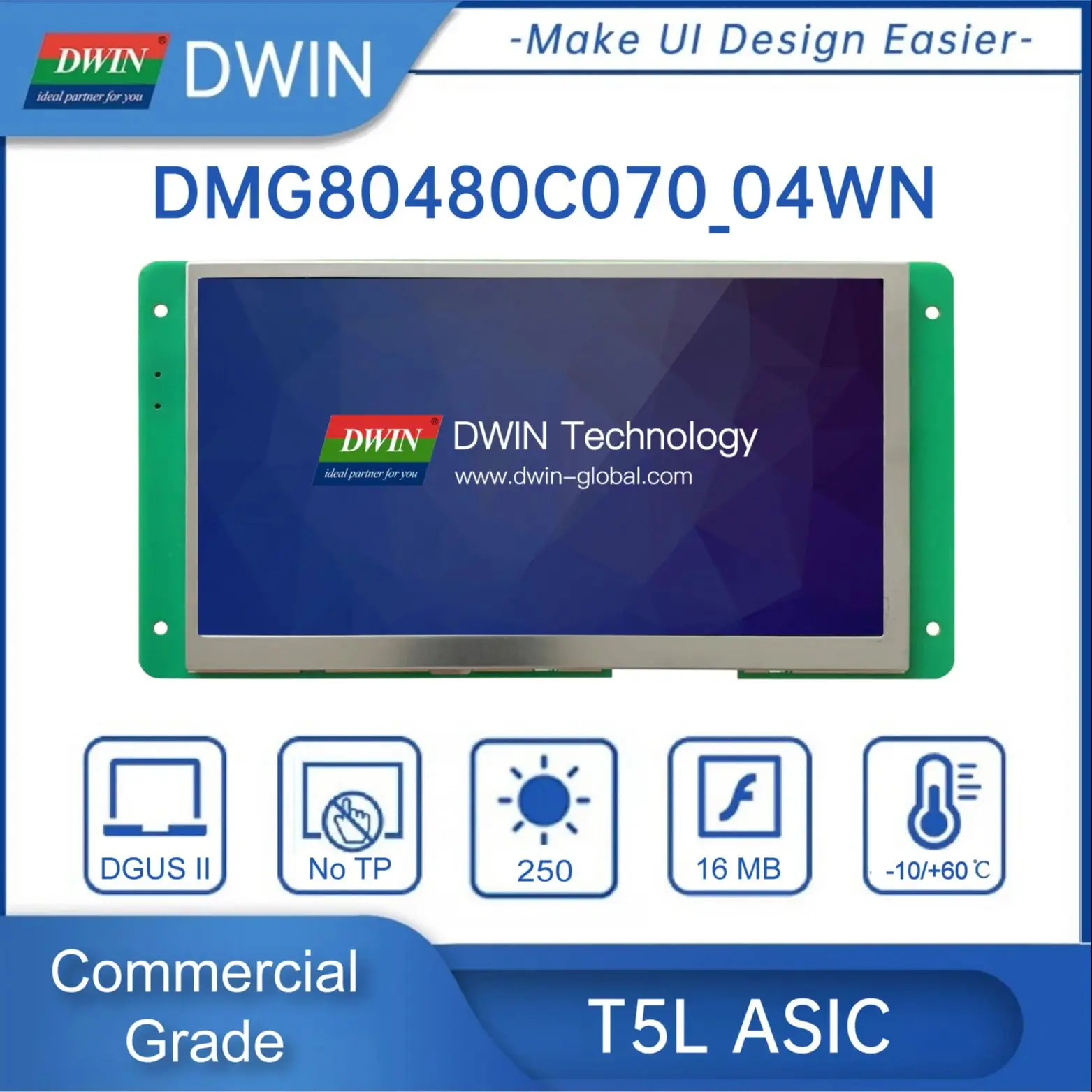 Dwin 7-дюймовый жк-модуль 800*480 - Фотография_5