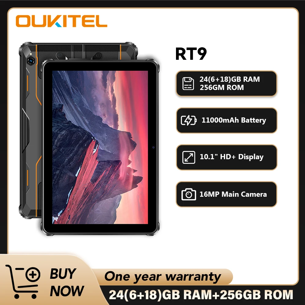 Прочный планшет oukitel rt9