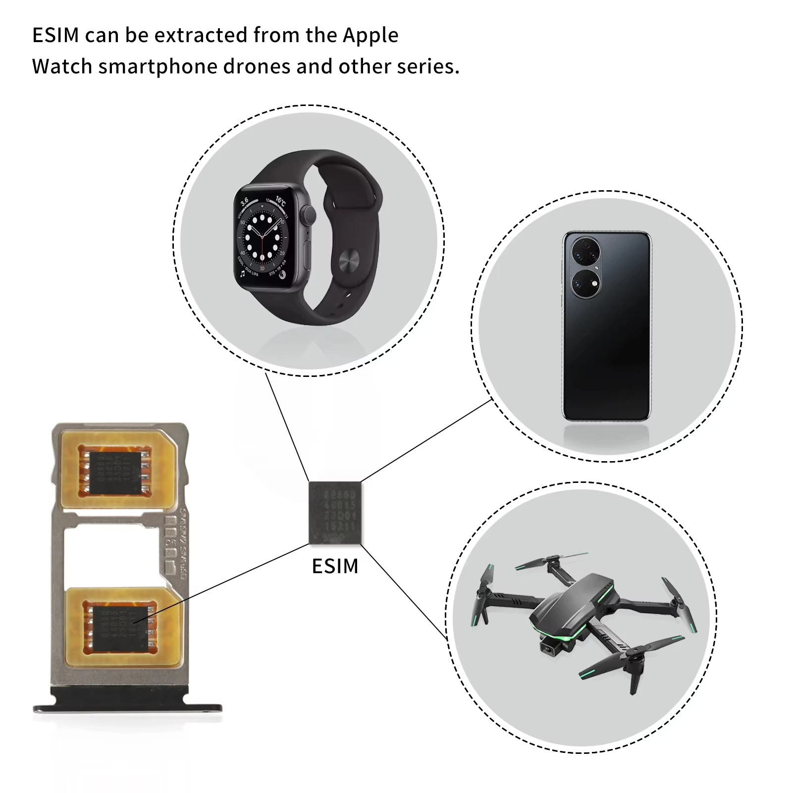 Адаптер tpce sim-карты mini sim печатная плата адаптера esim - Фотография_5