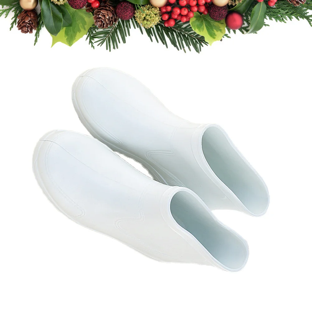 1 пара портативных кислотостойких щелочей дождевых туфель - Фотография_3