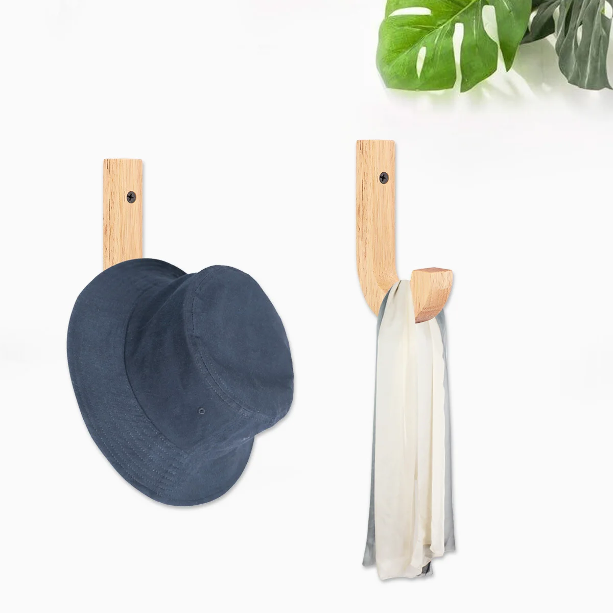 Деревянные настенные крючки