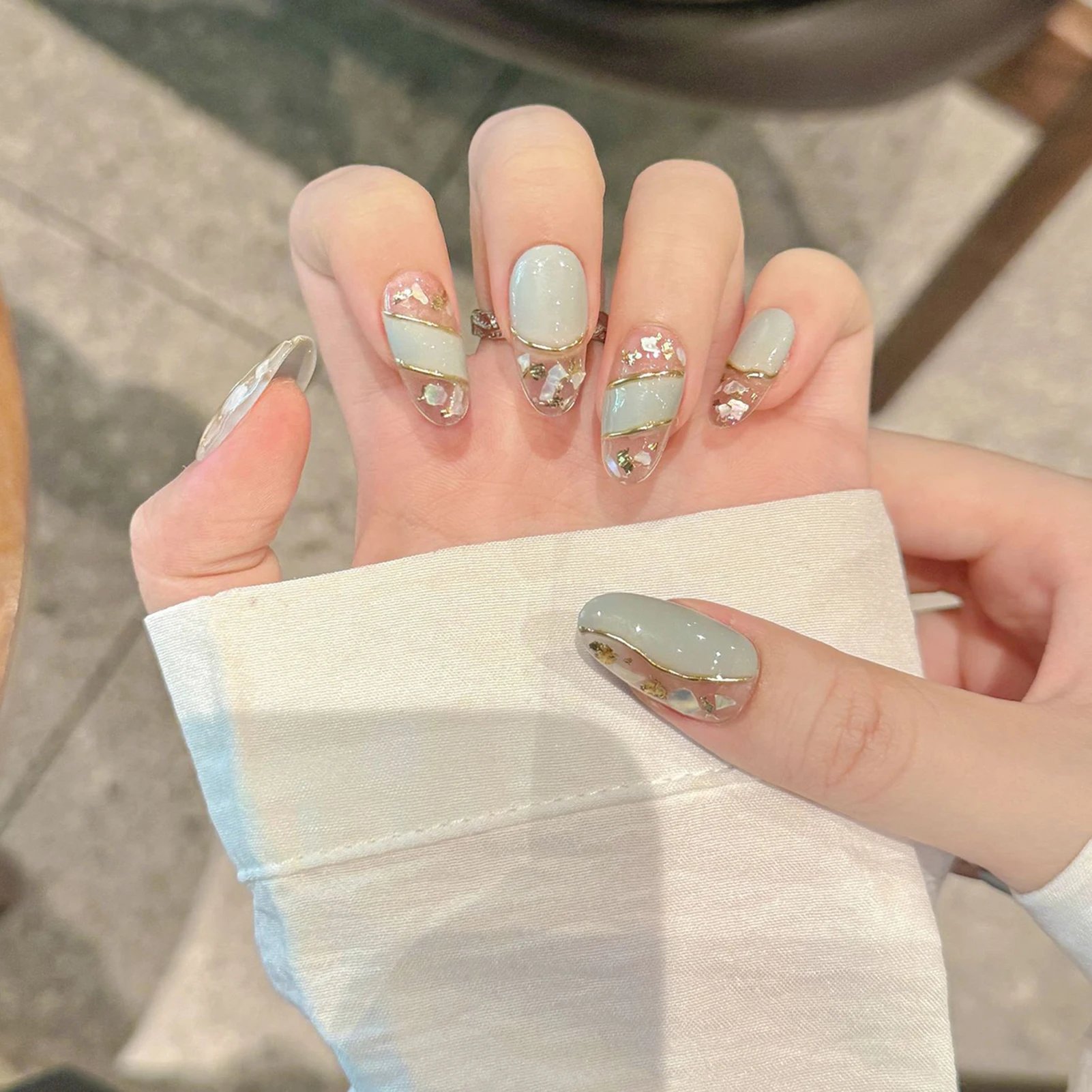 Винтажные накладные ногти ручной работы - Фотография_3