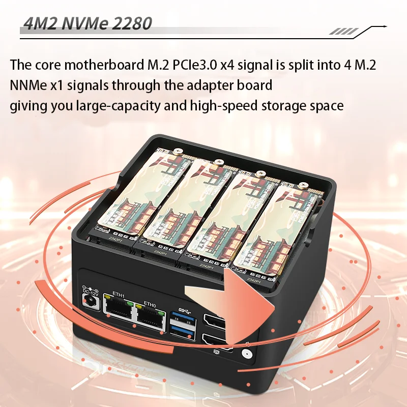 Cwwk x86-p6 карманный nas-плата пк intel i3-n355 n150 2xi226-v 2 - Фотография_2