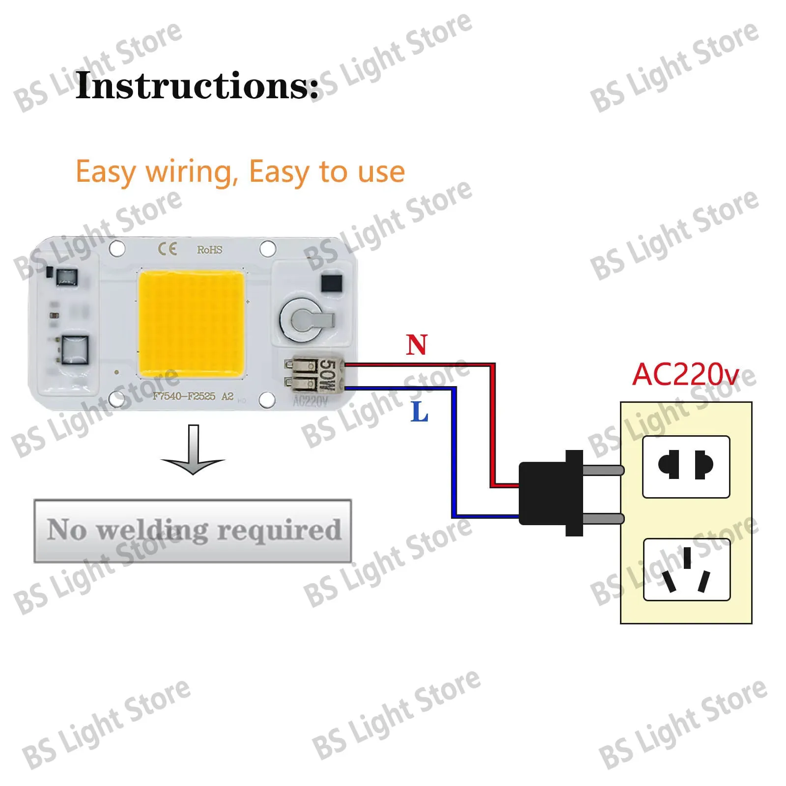 Светодиодный чип 50 вт - Фотография_6
