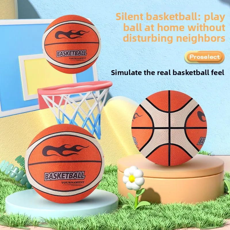 Бесшумный домашний бесшумный баскетбольный мяч для детей - Фотография_2