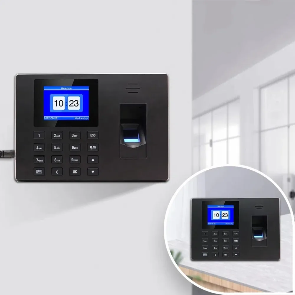 Многофункциональная машина учета рабочего времени по отпечаткам пальцев - Фотография_5
