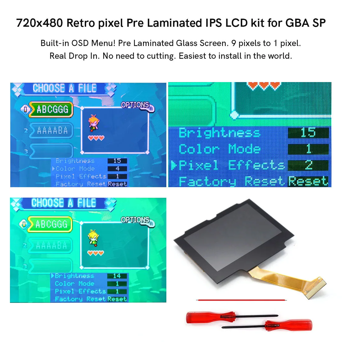 Ламинированный v5 ips gba sp комплекты - Фотография_3