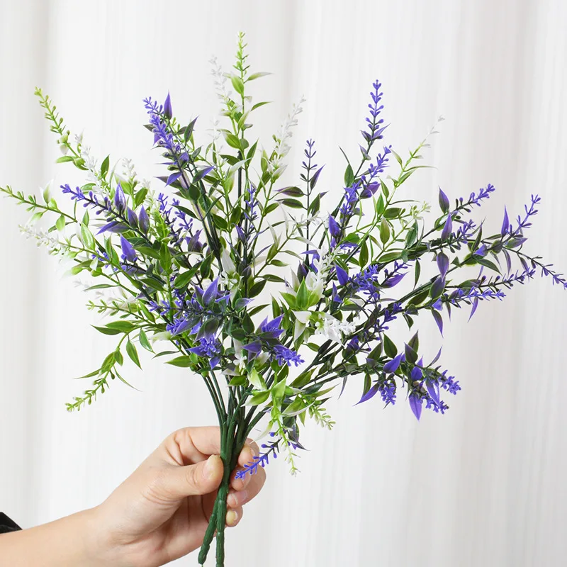 Имитация цветка, 7 вилок, лаванда, - Фотография_4