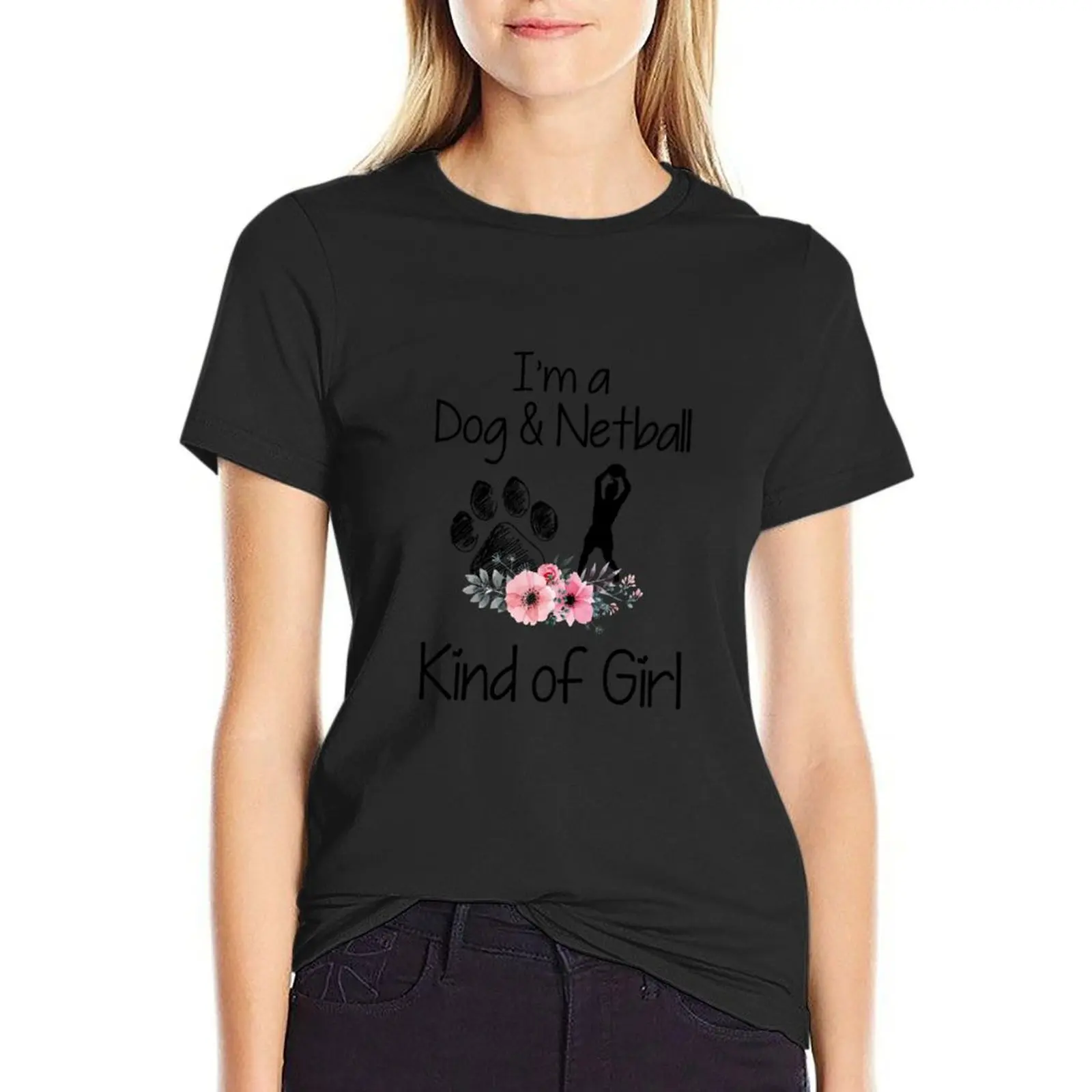 Футболка i'm a dog and netball для девушек